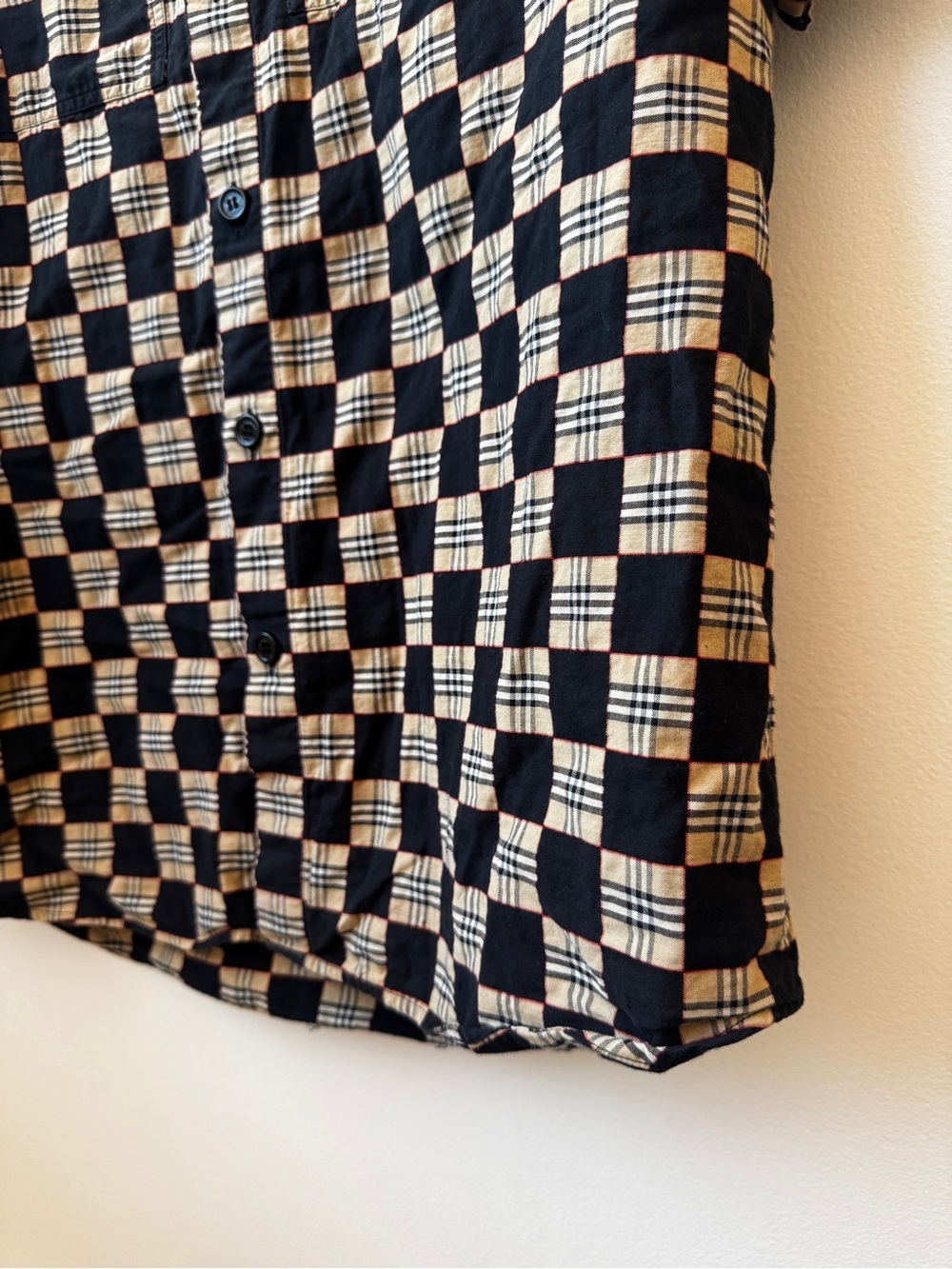 BURBERRY Men's Trulo Vintage Checkerboard Sport Shirt - Picture 6 of 9